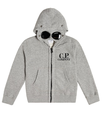 Goggle cotton jersey hoodie | C.P. Company Kids