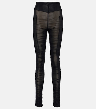 Ocilia gathered mesh slim pants | KNWLS