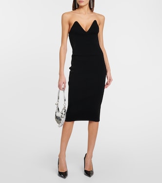 Abito midi bustier in maglia | Coperni