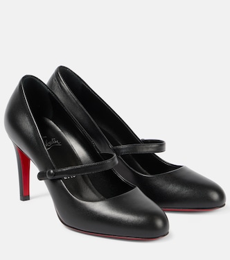 Mary-Jane-Pumps Pumppie 85 aus Nappaleder | Christian Louboutin