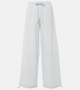 Pantaloni a gamba larga in cotone e lino | Acne Studios