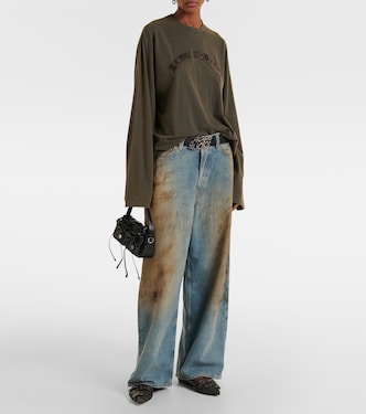 Top de jersey de algodón con logo | Acne Studios