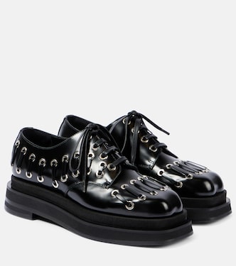 Plateauschnürschuhe Heart Toe aus Leder | Simone Rocha