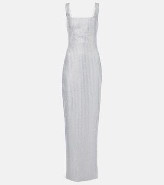 Crystal-embellished chiffon gown | Rasario