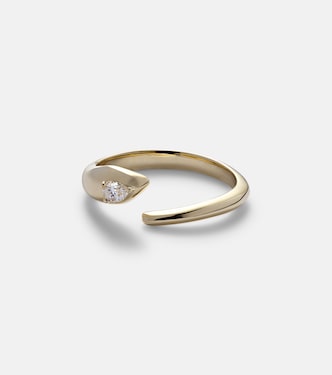 Diana 14kt gold ring with diamond | Stone and Strand