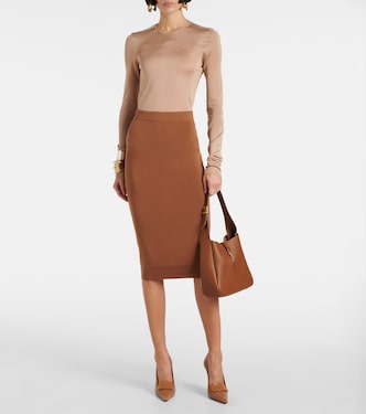 Bleistiftrock aus Strick | Saint Laurent