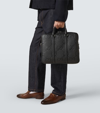 Jumbo GG leather briefcase | Gucci