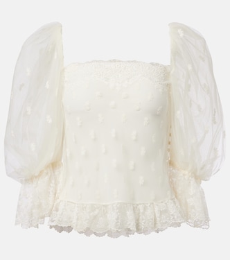 Blusa de encaje bordado | Chloé