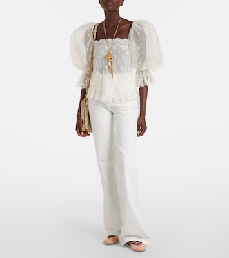 Embroidered lace blouse | Chloé