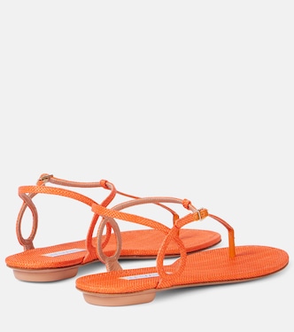 Almost Bare raffia-effect sandals | Aquazzura