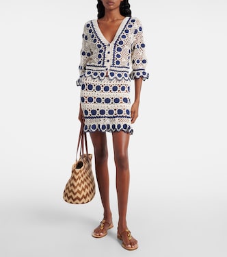 Cardigan Bouquette in crochet di cotone | Anna Kosturova