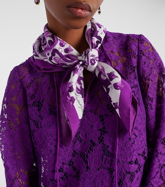 Majolica printed silk twill scarf | Dolce&Gabbana