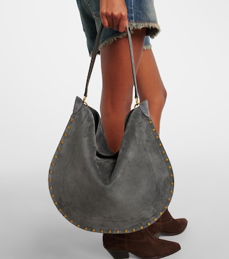 Oskan Soft Medium suede shoulder bag | Isabel Marant