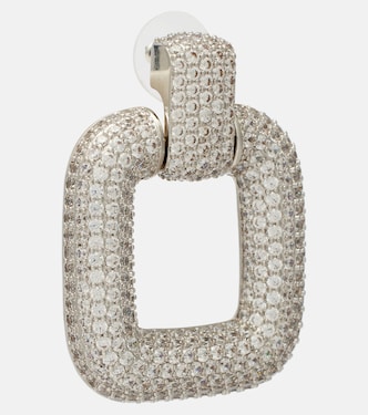 Crystal-embellished drop earrings | Self-Portrait