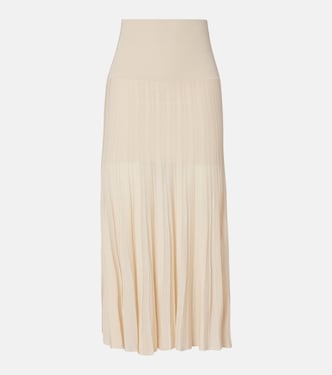 Ezra pleated semi-sheer crêpe skirt | Isabel Marant
