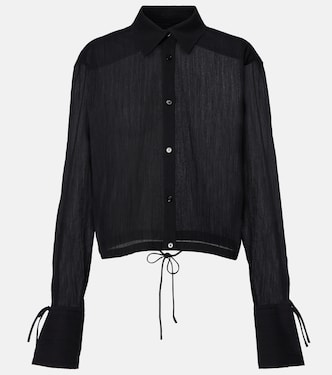 Cropped cotton shirt | Toteme