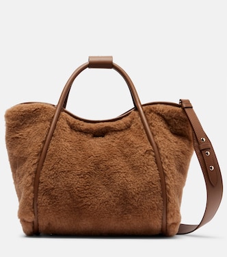 حقيبة يد من الألبكا والصوف والحرير Marine Small  | Max Mara