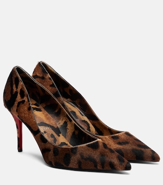 Miss Z 80豹纹印花小牛毛高跟鞋 | Christian Louboutin