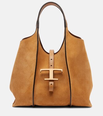T Timeless Small suede tote bag | Tod's