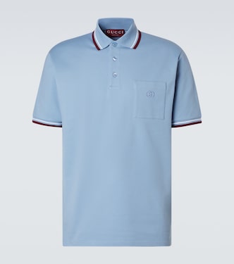 Cotton-blend piqué polo shirt | Gucci