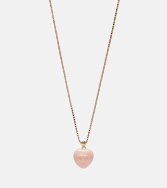 VLogo enamel pendant necklace | Valentino