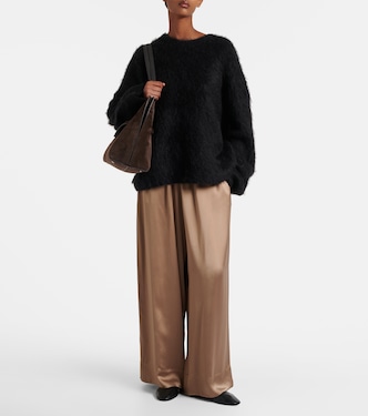 Satin wide-leg pants | Toteme