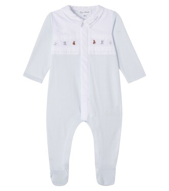 Baby embroidered cotton onesie | Tartine et Chocolat