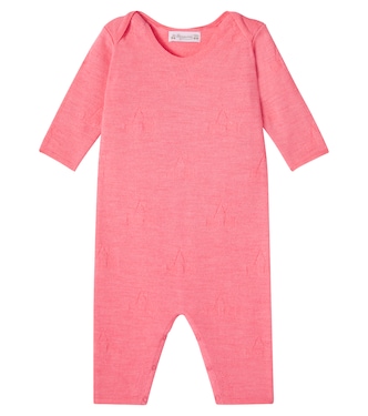 Baby Elin wool cardigan and leggings set | Bonpoint