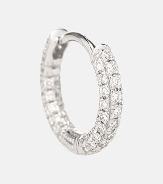 Boucle d'oreille unique en or blanc 18 ct et diamants | Maria Tash