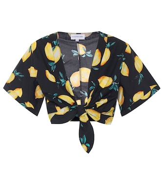 Top Sandy a stampa in cotone | Alexandra Miro