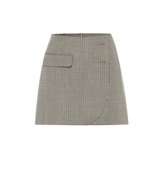 Minigonna in lana pied-de-poule | Vetements