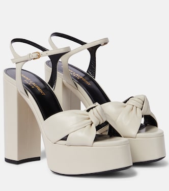 Bianca 125 leather platform sandals | Saint Laurent