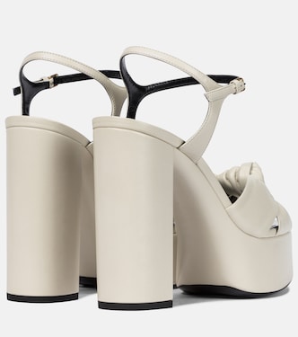 Sandales Bianca 125 à plateau en cuir | Saint Laurent