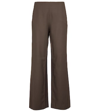 Pantaloni in twill di lana a gamba larga | Acne Studios