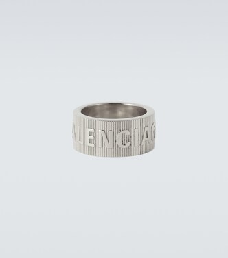 Ring Force Striped aus Sterlingsilber | Balenciaga