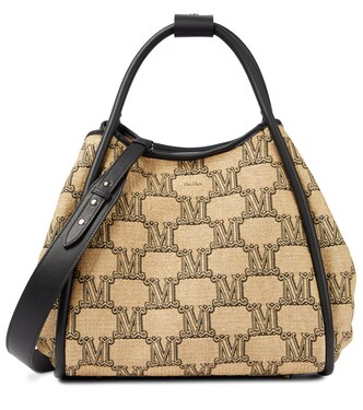 Marin leather-trimmed raffia tote | Max Mara