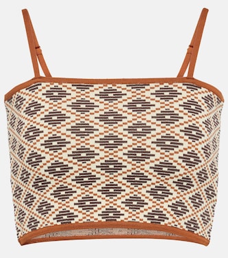 Jacquard crop top | Dodo Bar Or