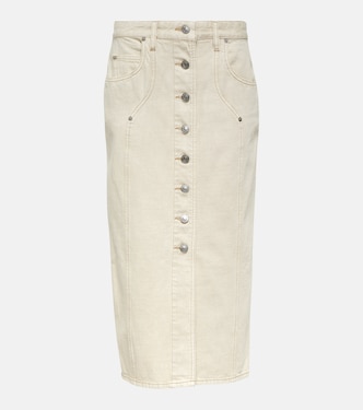 Falda midi Vandy en denim | Marant Etoile