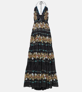 Robe longue en coton à fleurs | Etro