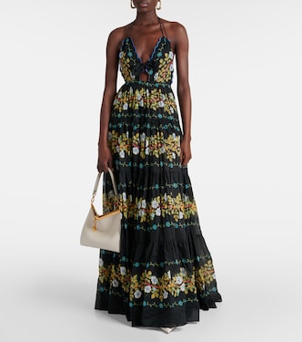 Robe longue en coton à fleurs | Etro