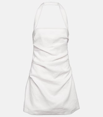 Noemi halterneck linen minidress | SIR