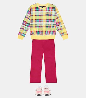 Jersey de mezcla de algodón a cuadros | Polo Ralph Lauren Kids