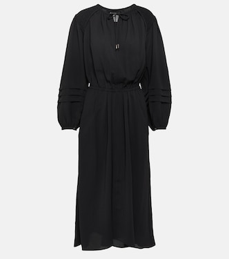 Vestido midi Lydie de crepé fruncido | Marant Etoile