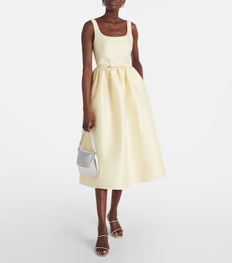 Taffeta midi dress | Self-Portrait