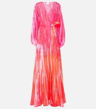 Bedrucktes Wickelkleid aus Seide | Anna Kosturova