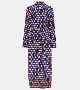 Trench doppiopetto con stampa | Dries Van Noten