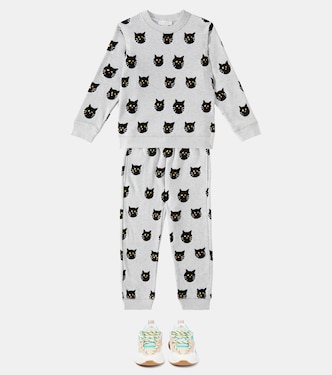Printed cotton sweatshirt and sweatpants set | Stella McCartney Kids