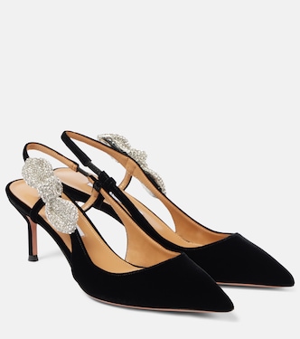 Escarpins Very Bow Tie Crystal 65 | Aquazzura