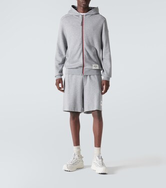 Shorts in misto cotone con ricamo | Moncler