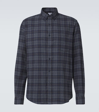 Camicia in flanella di cotone a quadri | Sunspel